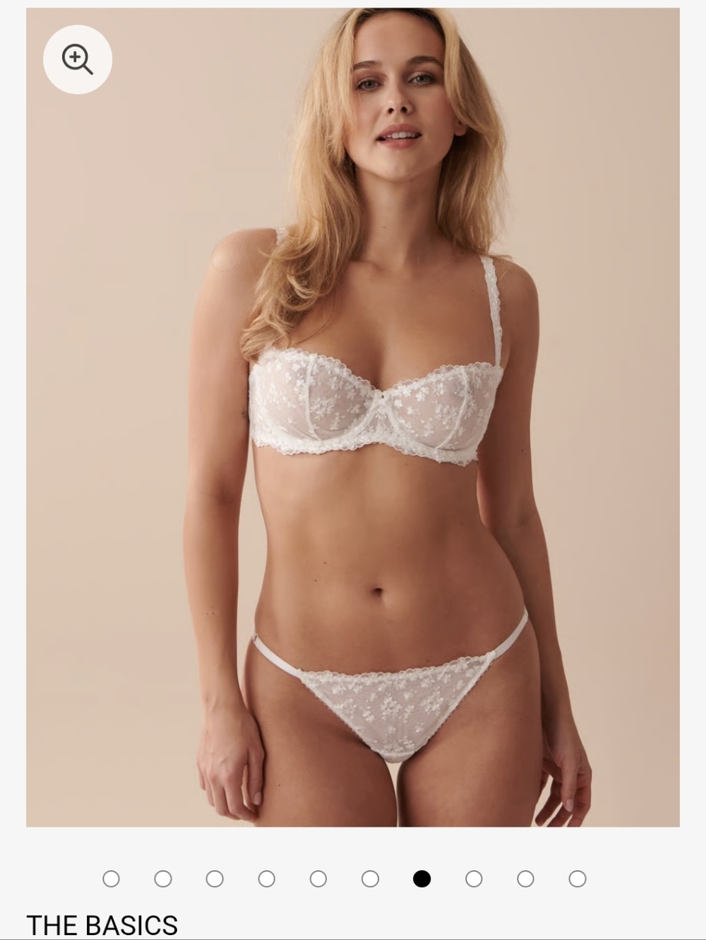 La Vie En Rose White Lace Floral Underwire Bra